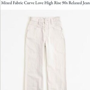 Mixed fabric jeans